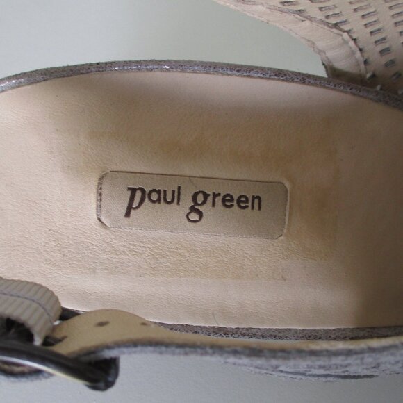 Paul Green Womens Leather Slingback 2" Heel Sandal Shoe - Size 7.5M or 5.5 UK - Picture 8 of 10
